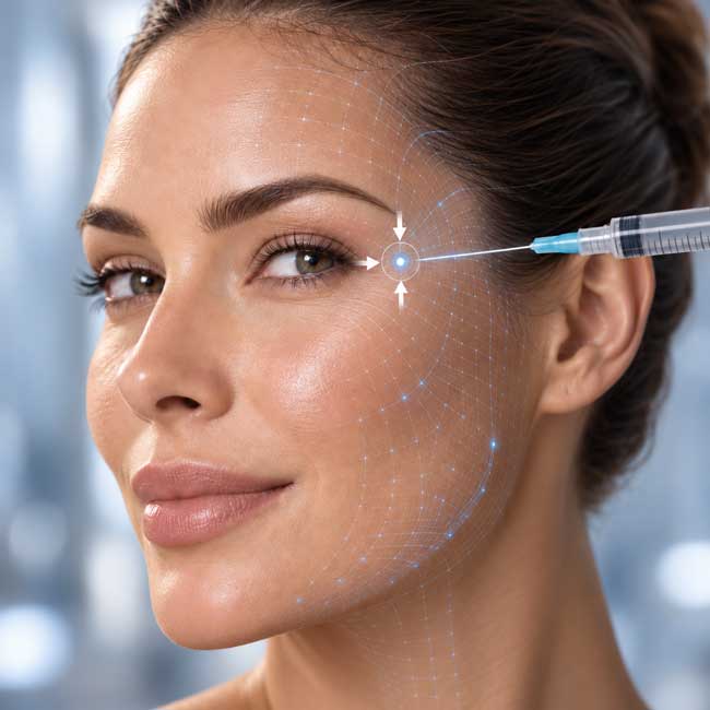 AI facial mapping for precise injection sites